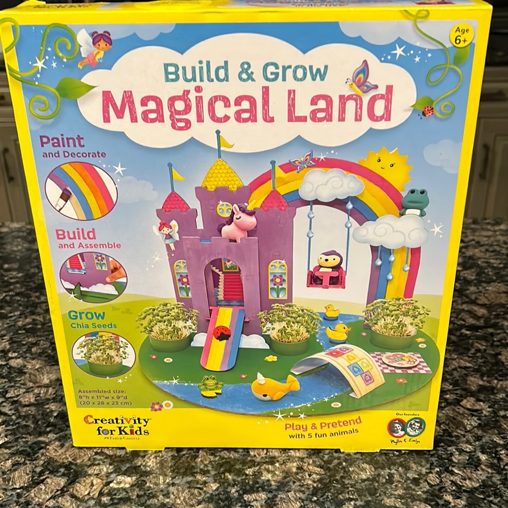 FABER CASTELL CREATIVITY FOR KIDS BUILD & GROW MAGICAL LAND NEW